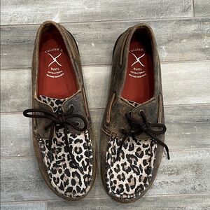 Twisted X Leopard Patterned Loafers